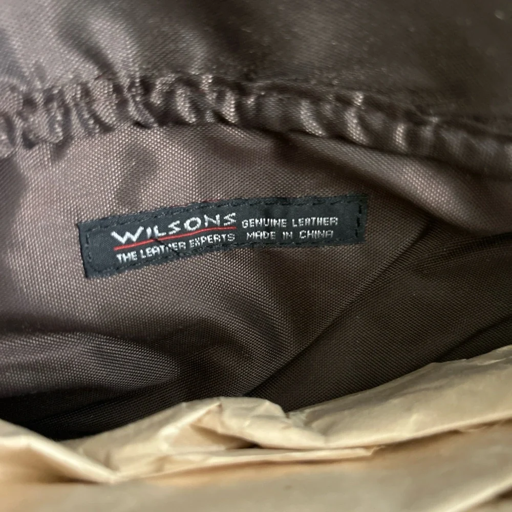 Vintage Wilson’s Genuine Leather Fanny Pack Belt Bag Brown NEW - Picture 4 of 10